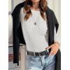imageANRABESS Womens Long Sleeve Waffle Knit Shirts Casual Slim Fitted Crew Neck Thermal Tops Basic Tee 2025 Fall Trendy OutfitsWhite