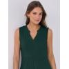imageANRABESS Womens Mini Dresses Sleeveless V Neck Tiered Swing Going Out Beach Vacation Sundress 2025 Summer Casual OutfitsDeep Green