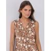 imageANRABESS Womens Mini Dresses Sleeveless V Neck Tiered Swing Going Out Beach Vacation Sundress 2025 Summer Casual OutfitsGradient Orange Floral