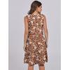 imageANRABESS Womens Mini Dresses Sleeveless V Neck Tiered Swing Going Out Beach Vacation Sundress 2025 Summer Casual OutfitsGradient Orange Floral