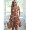 imageANRABESS Womens Mini Dresses Sleeveless V Neck Tiered Swing Going Out Beach Vacation Sundress 2025 Summer Casual OutfitsGradient Orange Floral