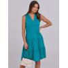 imageANRABESS Womens Mini Dresses Sleeveless V Neck Tiered Swing Going Out Beach Vacation Sundress 2025 Summer Casual OutfitsLake Green