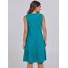 imageANRABESS Womens Mini Dresses Sleeveless V Neck Tiered Swing Going Out Beach Vacation Sundress 2025 Summer Casual OutfitsLake Green