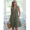 imageANRABESS Womens Mini Dresses Sleeveless V Neck Tiered Swing Going Out Beach Vacation Sundress 2025 Summer Casual OutfitsOlive