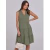 imageANRABESS Womens Mini Dresses Sleeveless V Neck Tiered Swing Going Out Beach Vacation Sundress 2025 Summer Casual OutfitsOlive