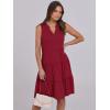 imageANRABESS Womens Mini Dresses Sleeveless V Neck Tiered Swing Going Out Beach Vacation Sundress 2025 Summer Casual OutfitsWine Red