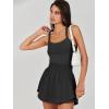 imageANRABESS Womens Mini Tennis Dresses Skort Summer Sleeveless One Piece Workout Romper Dress with Shorts Athletic 2025 OutfitBlack