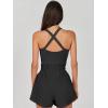 imageANRABESS Womens Mini Tennis Dresses Skort Summer Sleeveless One Piece Workout Romper Dress with Shorts Athletic 2025 OutfitBlack