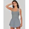 imageANRABESS Womens Mini Tennis Dresses Skort Summer Sleeveless One Piece Workout Romper Dress with Shorts Athletic 2025 OutfitGrey