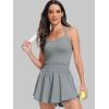 imageANRABESS Womens Mini Tennis Dresses Skort Summer Sleeveless One Piece Workout Romper Dress with Shorts Athletic 2025 OutfitGrey