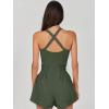 imageANRABESS Womens Mini Tennis Dresses Skort Summer Sleeveless One Piece Workout Romper Dress with Shorts Athletic 2025 OutfitOlive