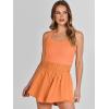 imageANRABESS Womens Mini Tennis Dresses Skort Summer Sleeveless One Piece Workout Romper Dress with Shorts Athletic 2025 OutfitOrange