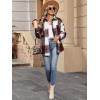 imageANRABESS Womens Sherpa Fleece Lined Flannel Plaid Shirt Jackets Fuzzy Warm Button Down Shacket with Pockets 2025 Fall OutfitsBurgundy Plaid