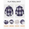 imageANRABESS Womens Sherpa Fleece Lined Flannel Plaid Shirt Jackets Fuzzy Warm Button Down Shacket with Pockets 2025 Fall OutfitsPurple Plaid