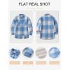 imageANRABESS Womens Sherpa Fleece Lined Flannel Plaid Shirt Jackets Fuzzy Warm Button Down Shacket with Pockets 2025 Fall OutfitsSky Blue Plaid