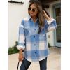 imageANRABESS Womens Sherpa Fleece Lined Flannel Plaid Shirt Jackets Fuzzy Warm Button Down Shacket with Pockets 2025 Fall OutfitsSky Blue Plaid