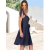 imageANRABESS Womens Sleeveless Tie Strap Mini Dress Summer Square Neck Smocked A Line Swing Elegant Cute Cocktail Short DressesDark Blue