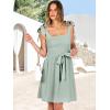 imageANRABESS Womens Sleeveless Tie Strap Mini Dress Summer Square Neck Smocked A Line Swing Elegant Cute Cocktail Short DressesLight Cyan