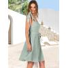 imageANRABESS Womens Sleeveless Tie Strap Mini Dress Summer Square Neck Smocked A Line Swing Elegant Cute Cocktail Short DressesLight Cyan
