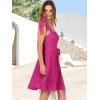 imageANRABESS Womens Sleeveless Tie Strap Mini Dress Summer Square Neck Smocked A Line Swing Elegant Cute Cocktail Short DressesRose