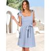 imageANRABESS Womens Sleeveless Tie Strap Mini Dress Summer Square Neck Smocked A Line Swing Elegant Cute Cocktail Short DressesSky Blue