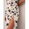 imageANRABESS Womens Slim Fit Tank Dresses Sexy Button Slit Bodycon Business Work Sundresses 2025 Summer Trendy Club Midi DressBlack Flower