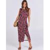 imageANRABESS Womens Slim Fit Tank Dresses Sexy Button Slit Bodycon Business Work Sundresses 2025 Summer Trendy Club Midi DressRose Red Flower