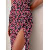 imageANRABESS Womens Slim Fit Tank Dresses Sexy Button Slit Bodycon Business Work Sundresses 2025 Summer Trendy Club Midi DressRose Red Flower