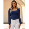 imageANRABESS Womens Square Neck Mesh Long Sleeve Tops Double Lined Dressy Business Casual Blouses Shirts 2025 Fall OutfitsNavy Blue