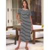 imageANRABESS Womens Summer Casual Midi Dress Short Sleeve Crewneck T Shirt Long Dresses Split Stripe Beach Vacation Travel OutfitBlack White Stripe