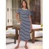 imageANRABESS Womens Summer Casual Midi Dress Short Sleeve Crewneck T Shirt Long Dresses Split Stripe Beach Vacation Travel OutfitBlue White Stripe