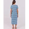imageANRABESS Womens Summer Casual Midi Dress Short Sleeve Crewneck T Shirt Long Dresses Split Stripe Beach Vacation Travel OutfitSky White Stripe