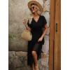 imageANRABESS Womens Summer Floral Maxi Dress Casual V Neck Short Sleeve Chiffon Boho Flowy Beach 2025 Wedding Guest Long DressesBlack