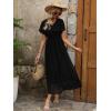 imageANRABESS Womens Summer Floral Maxi Dress Casual V Neck Short Sleeve Chiffon Boho Flowy Beach 2025 Wedding Guest Long DressesBlack