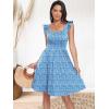 imageANRABESS Womens Summer Short Dress 2025 Square Neck Sleeveless A Line Ruffled Wedding Casual Cute Teen Beach Mini SundressBlue Floral 01