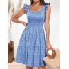 imageANRABESS Womens Summer Short Dress 2025 Square Neck Sleeveless A Line Ruffled Wedding Casual Cute Teen Beach Mini SundressBlue Floral 02