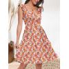 imageANRABESS Womens Summer Short Dress 2025 Square Neck Sleeveless A Line Ruffled Wedding Casual Cute Teen Beach Mini SundressOrange Floral