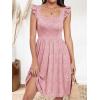 imageANRABESS Womens Summer Short Dress 2025 Square Neck Sleeveless A Line Ruffled Wedding Casual Cute Teen Beach Mini SundressPink Floral