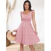 imageANRABESS Womens Summer Short Dress 2025 Square Neck Sleeveless A Line Ruffled Wedding Casual Cute Teen Beach Mini SundressPink Floral
