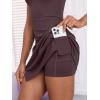 imageANRABESS Womens Tennis Dresses Built in Shorts and Bra Summer Sleeveless Athletic Workout Golf Mini Active Romper DressDeep Red Brown