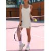 imageANRABESS Womens Tennis Dresses Built in Shorts and Bra Summer Sleeveless Athletic Workout Golf Mini Active Romper DressParchment