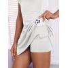 imageANRABESS Womens Tennis Dresses Built in Shorts and Bra Summer Sleeveless Athletic Workout Golf Mini Active Romper DressWhite