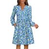 Print Blue Yellow Floral