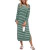 Green White Stripe