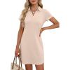 imageANRABESS Womens Casual Summer T Shirt Dress Short Sleeve V Neck Mini Shift Dresses 2025 Fashion Vacation Travel OutfitKhaki
