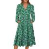 Floral White Green
