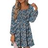 Print Blue White