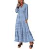 Stripe Blue White