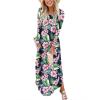 Floral Green Pink