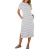 Grey White Stripe